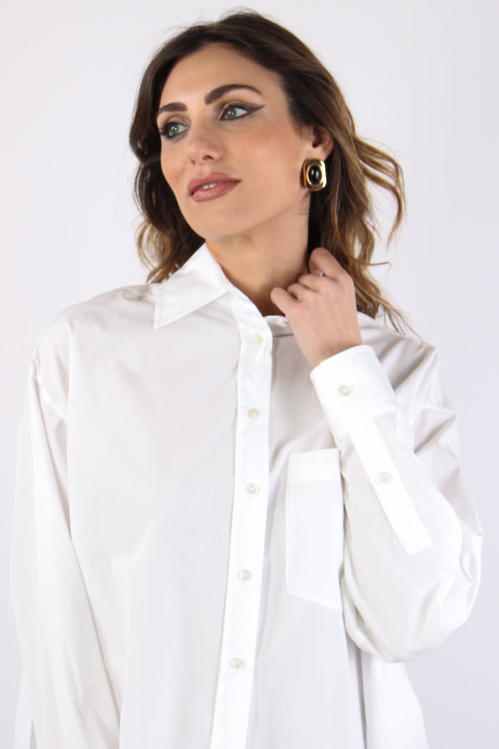 Wkddeden Camicia Pieghe Off White-6