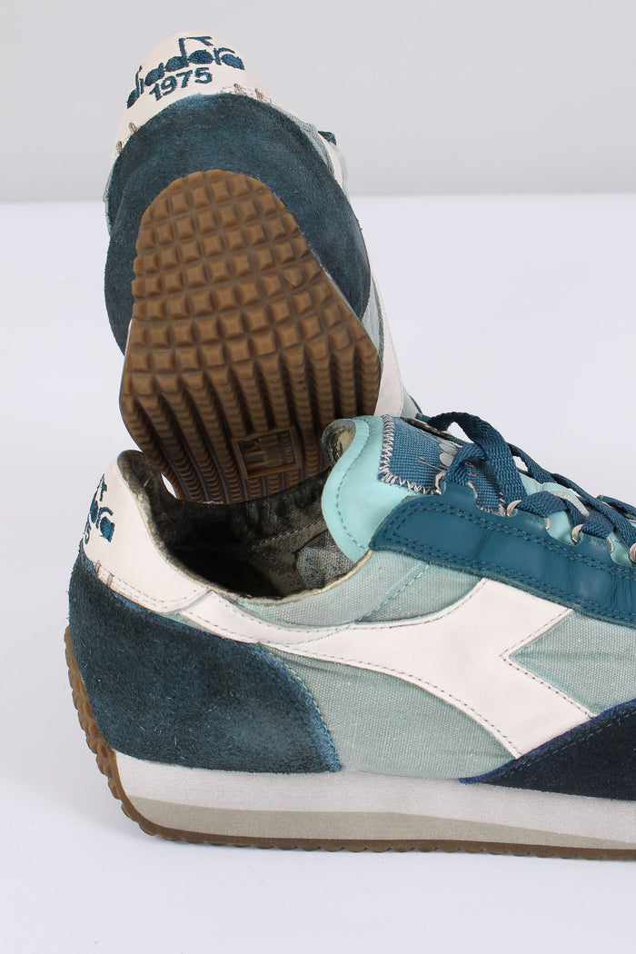 Sneakers Equipe Dirty Azzurro Piuma-6