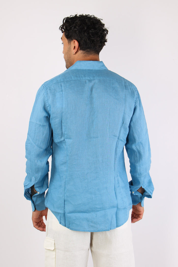 Camicia Lino Blu-3