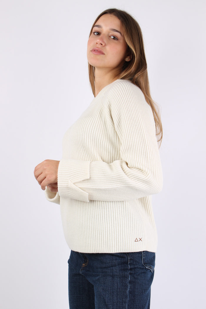 Girocollo Costa Inglese Bianco-4