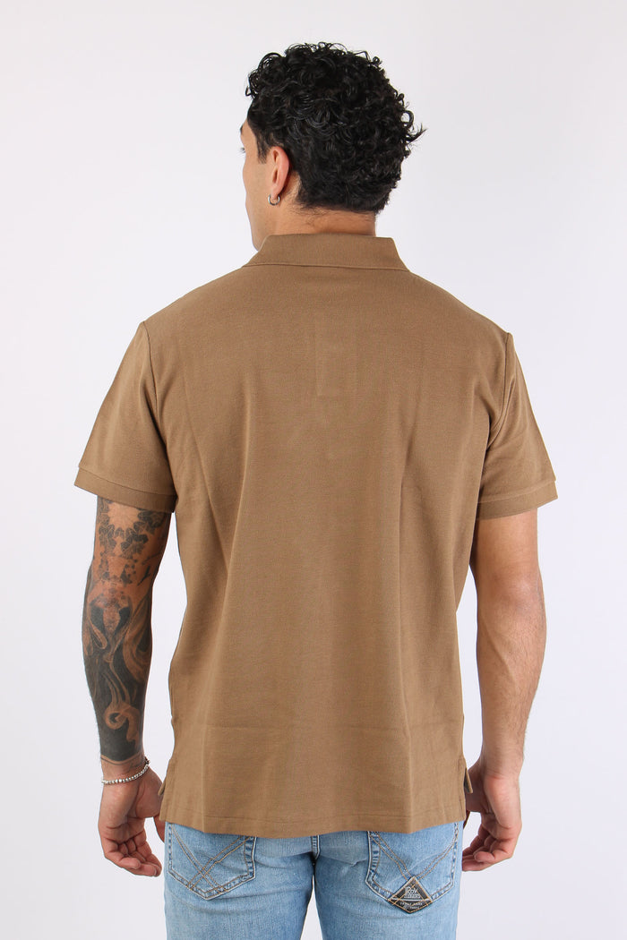 Polo Manica Corta Rl Brown-4