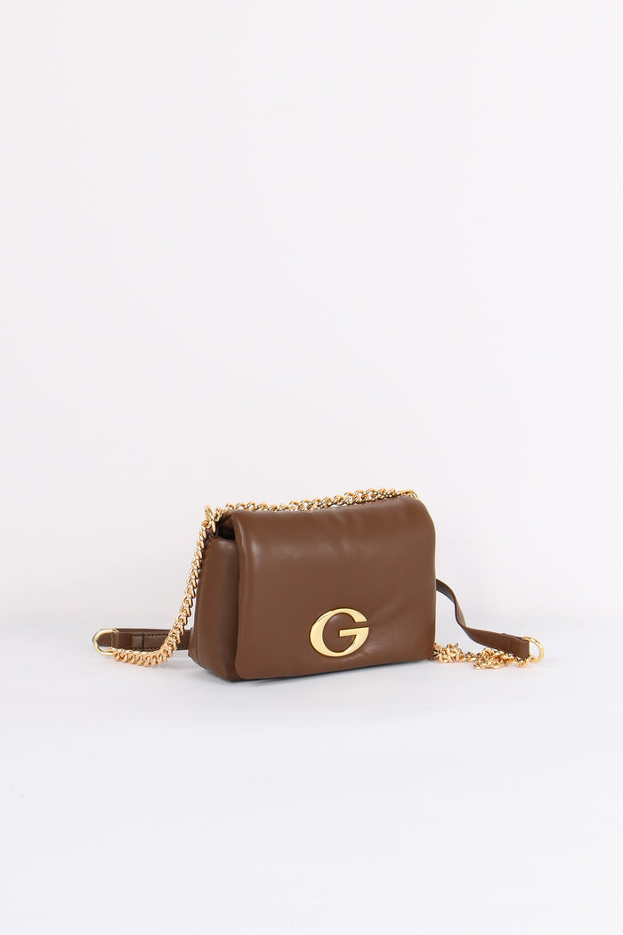 Mini Tracolla Puffy Catena Cioccolato-2