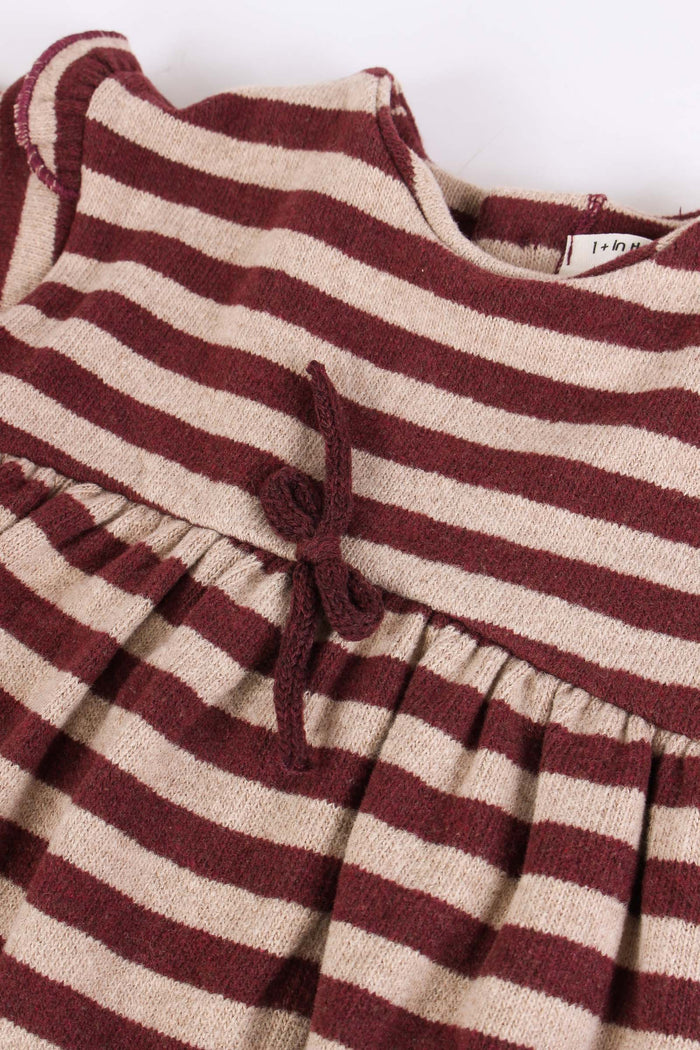 Abito Riga Melanzana/beige-5