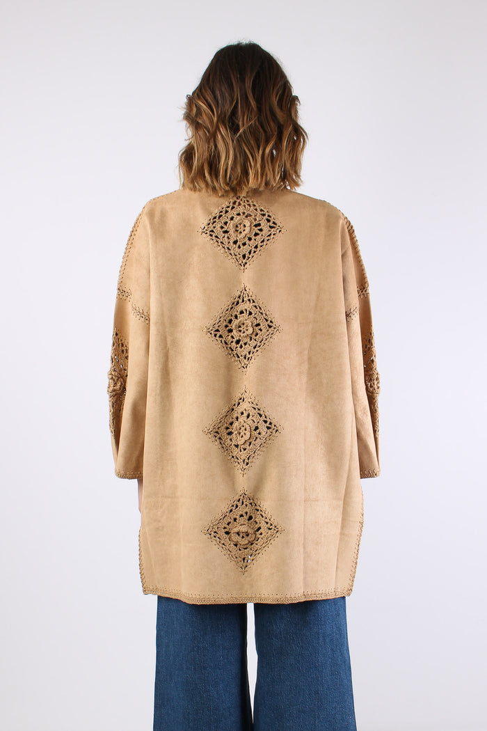 Kimono Eco Suede Ricami Suede-6