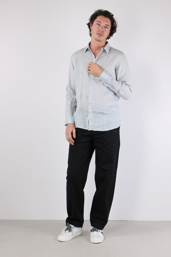 Camicia Lino Colletto Celeste-2