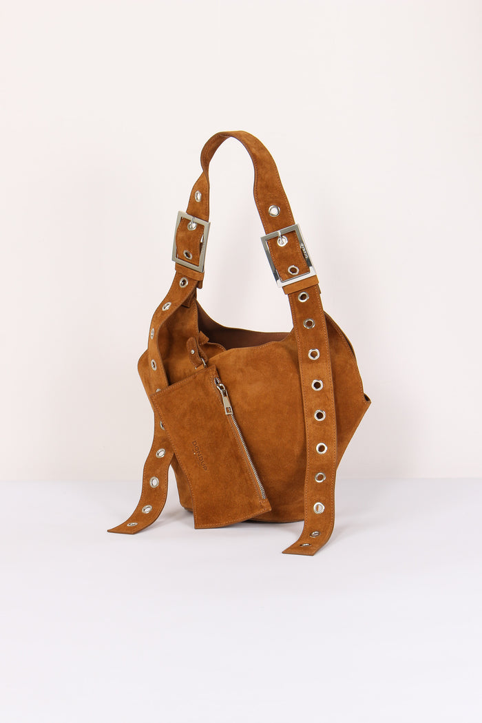 Hobo Smalll Suede Nocciola-2