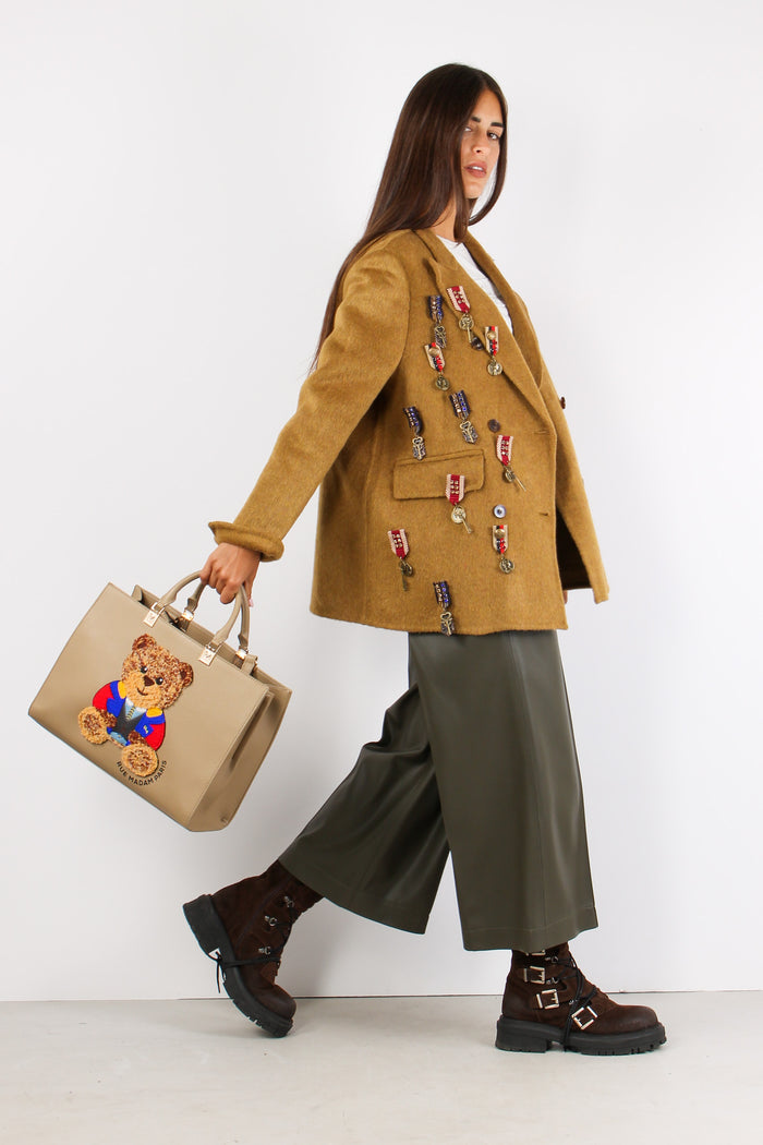 Giacca Corta Inserto Spille Unica-5