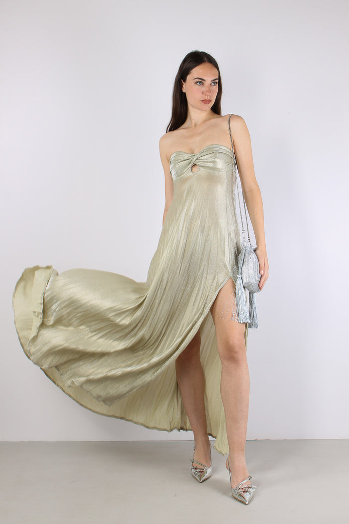 Abito Fascia Plisse Platinum-7