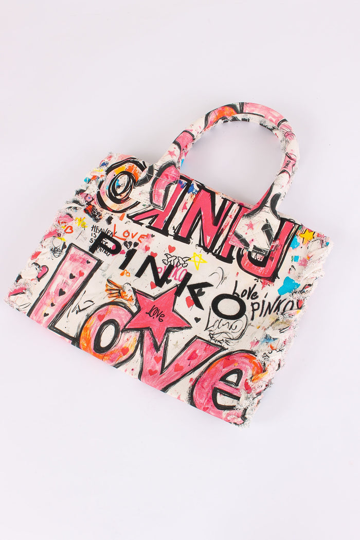 Shopping Beach Canvas Graffiti Multicolor-5