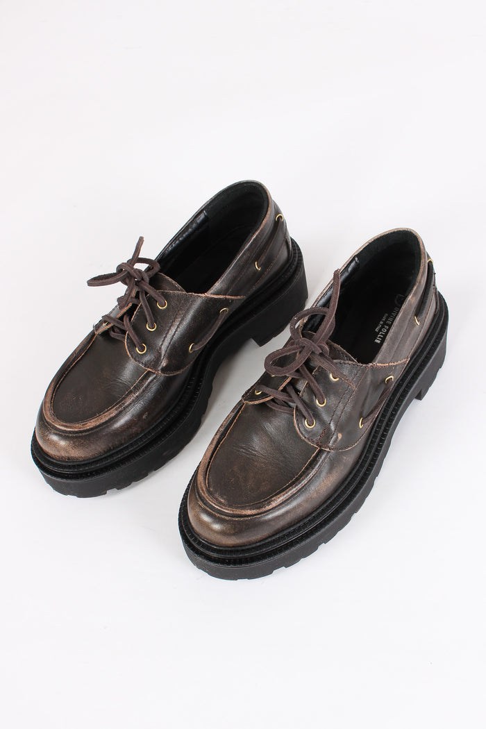 Scapra Barca Pelle Spazzolata Moro-6