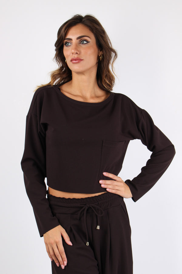 Felpa Scuba Maxi Tasca Moro-2