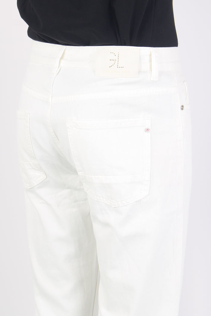 Jeans 5 Tasche Pulito White-7