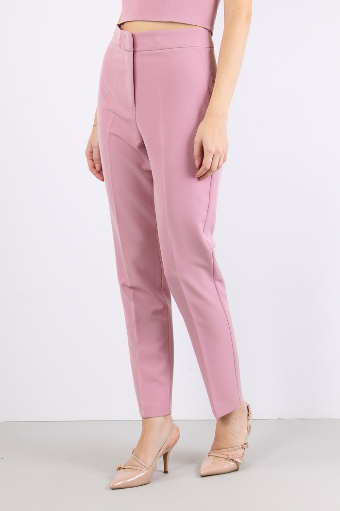 Pantalone Sigaretta Tessuto Tecnico Our Pink-3