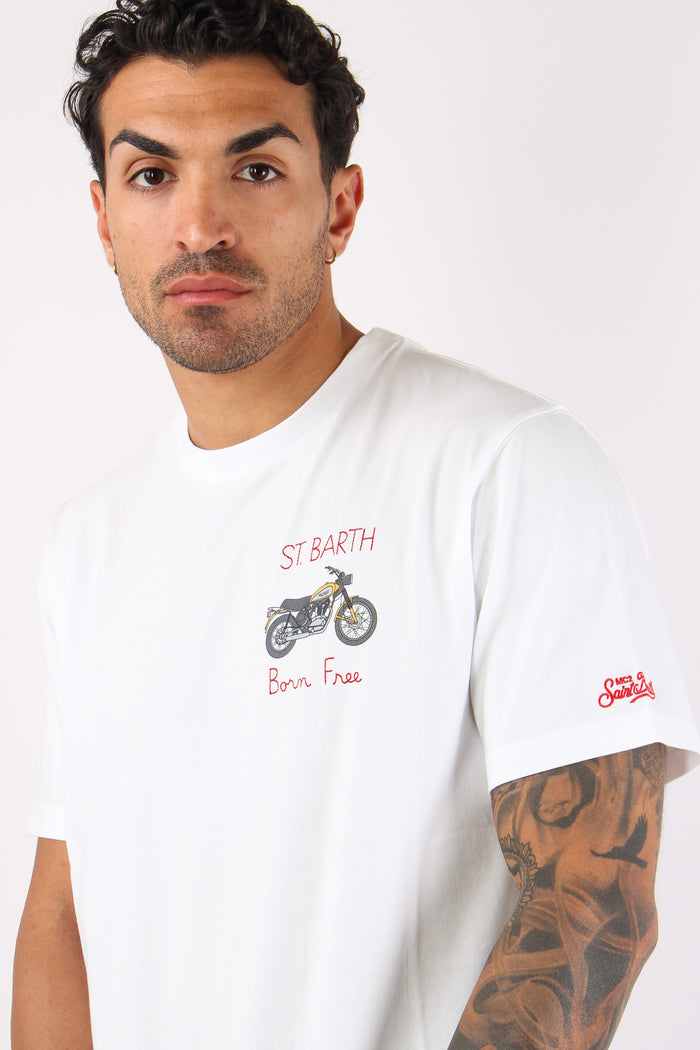 T-shirt Scritta Ricami Ducati-7