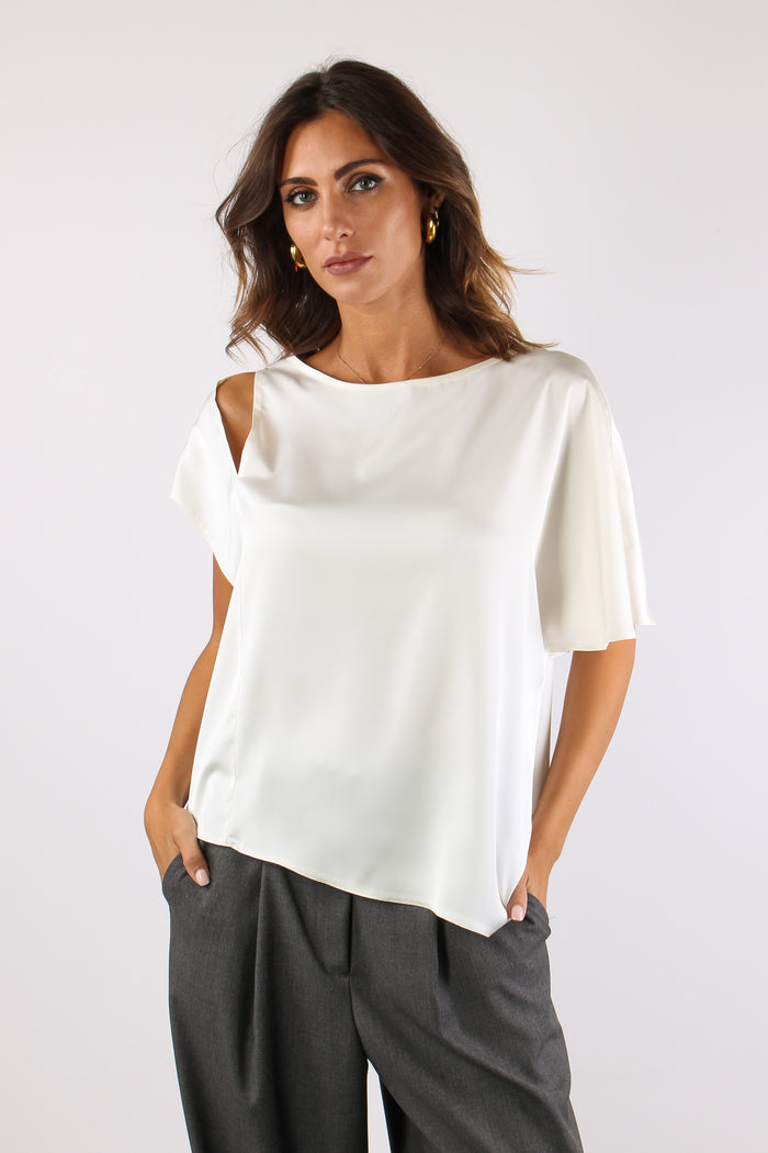 Blusa Oblo Spalla Panna-2