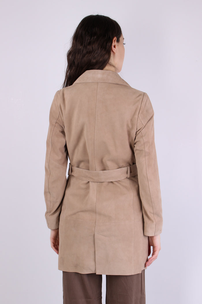 Trench Lungo Camoscio Cord-4