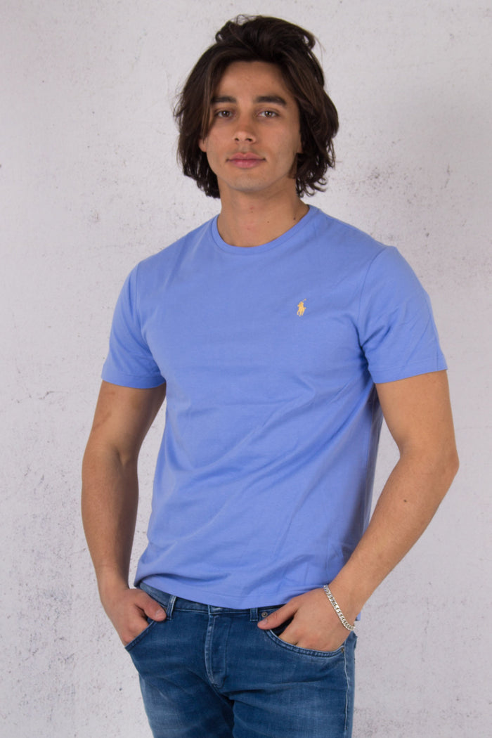 T-shirt Basica Girocollo Blue-1