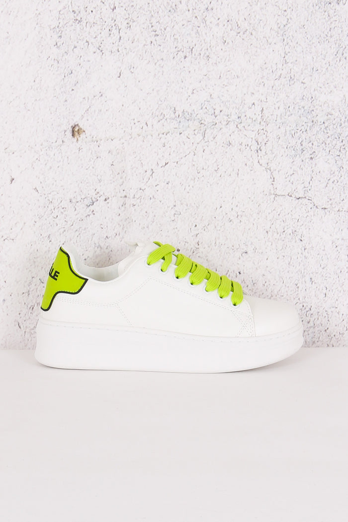 Sneakers Mcqueen Basica Bianco/verde Mela-1