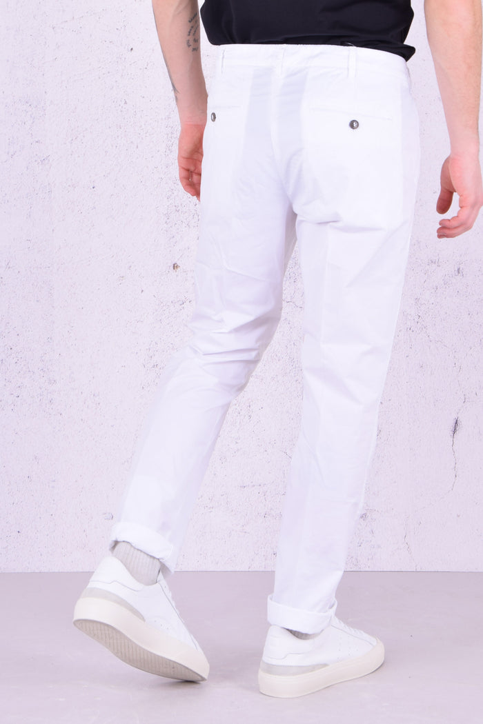Pantalone Chino Slim Bianco-2