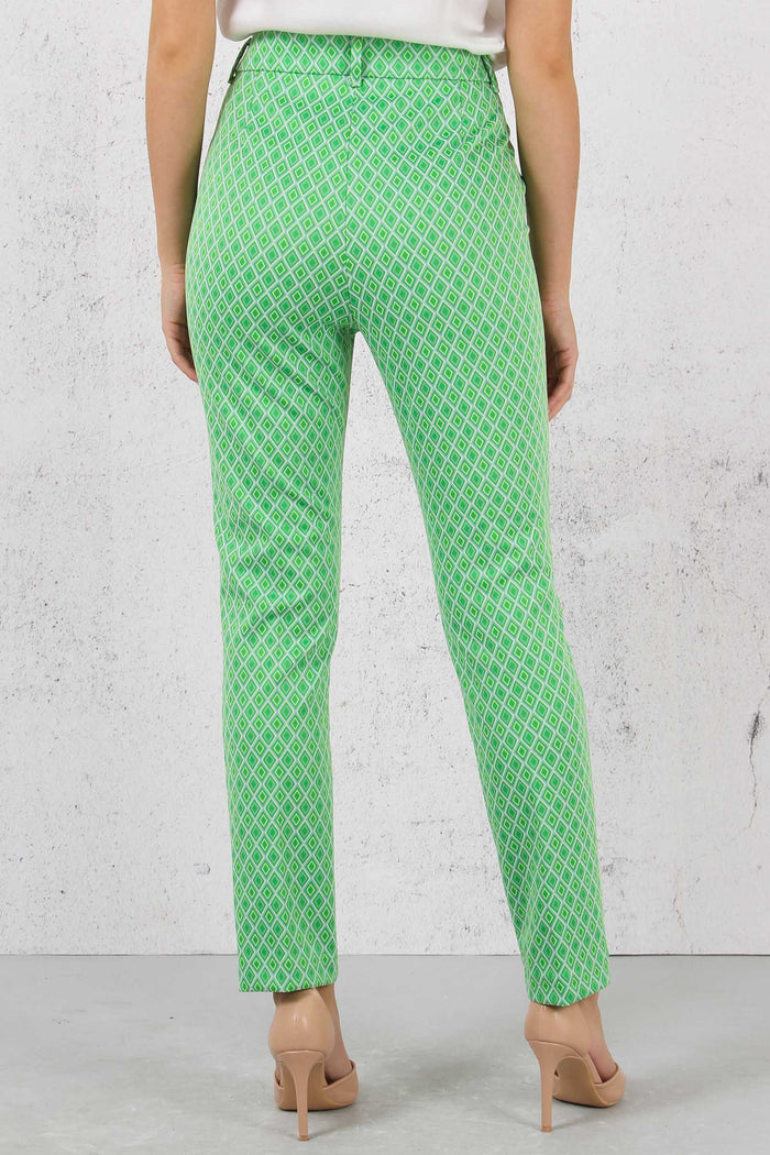 Pantalone Geometrico Optical Green/natura-2