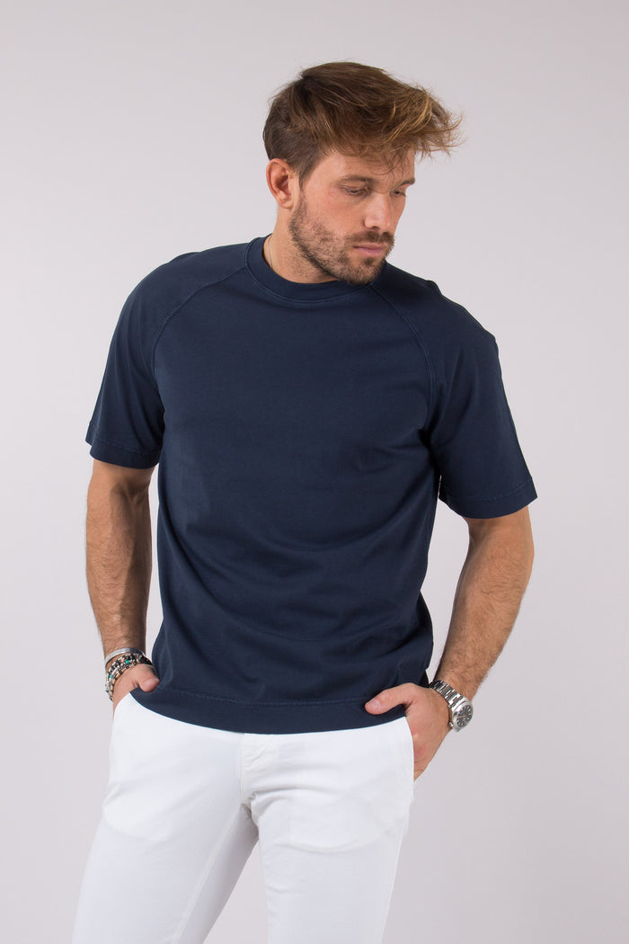 T-shirt Manica Raglan Blu Navy So
