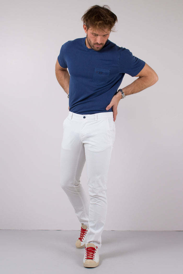 Pantalone 5 Tasche Bianco-3
