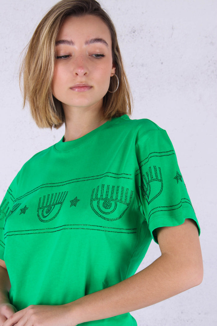 T-shirt Occhio Swarovski Bright Green-4