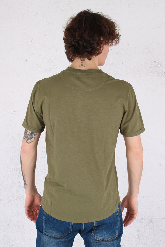 T-shirt Serafino Fiammata Militare-2