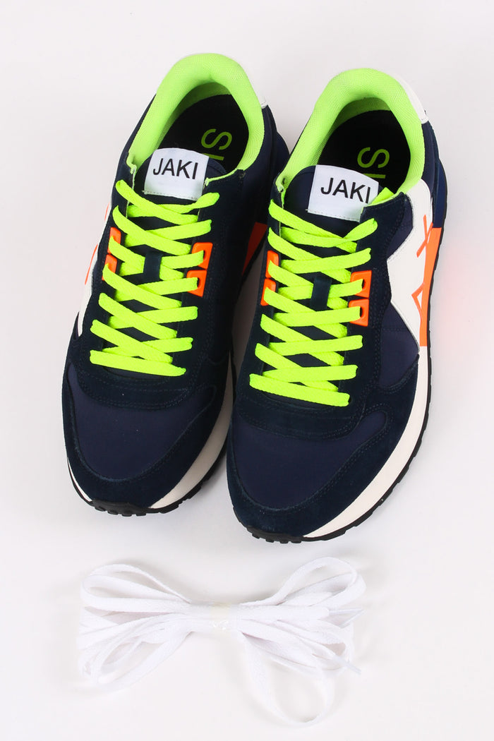 Sneakers Jaki Fluo Navy Blue-4