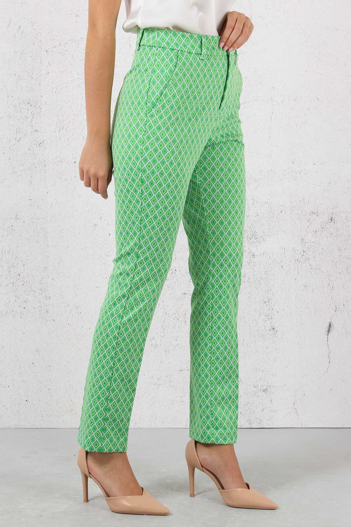 Pantalone Geometrico Optical Green/natura-6