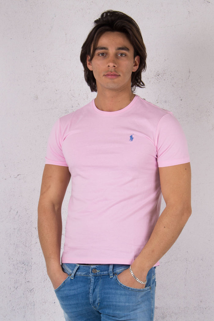 T-shirt Basica Girocollo Pink-1